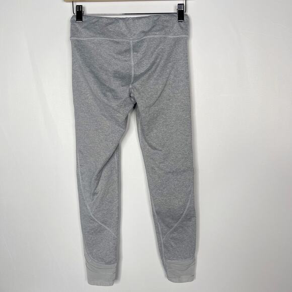 Athleta Girls XLarge 14 Gray Major League Mesh Tight Leggings Workout Pieced - Picture 2 of 11